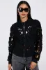 IONA CUTOUT DENIM BOMBER sold by AKIRA