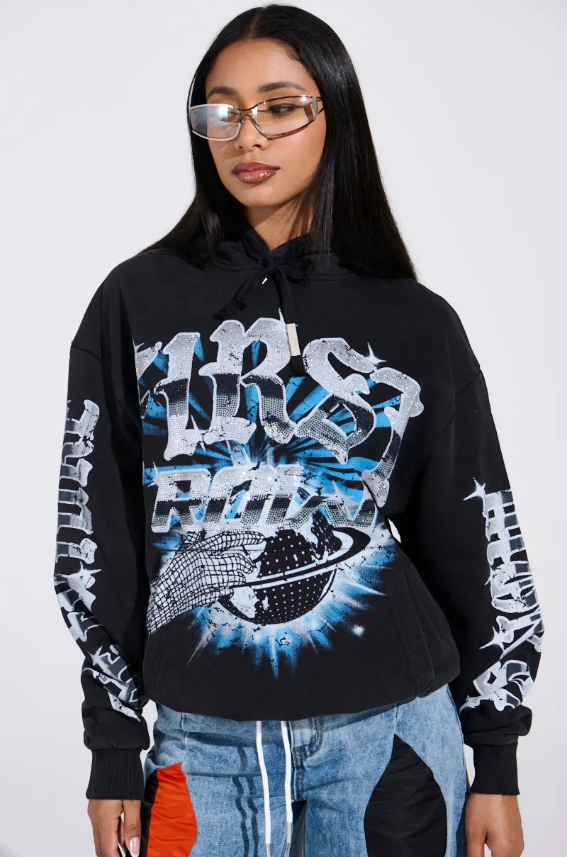 DIAMOND RUSH HOODED SWEATSHIRT sold by AKIRA product image thumbnail 3