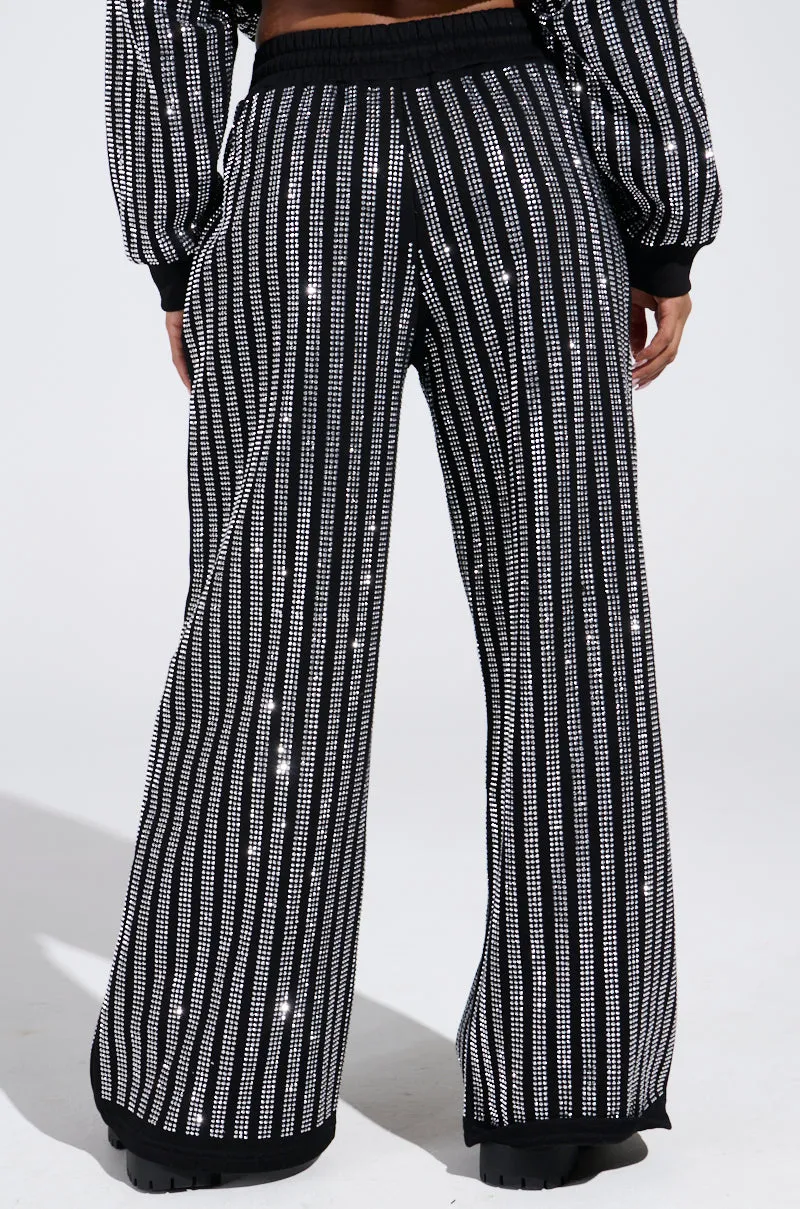 SPARKLE QUEEN WIDE LEG JOGGER sold by AKIRA product image thumbnail 5