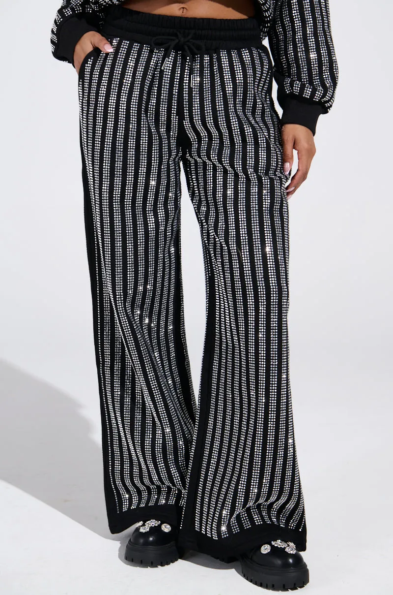 SPARKLE QUEEN WIDE LEG JOGGER sold by AKIRA product image thumbnail 3