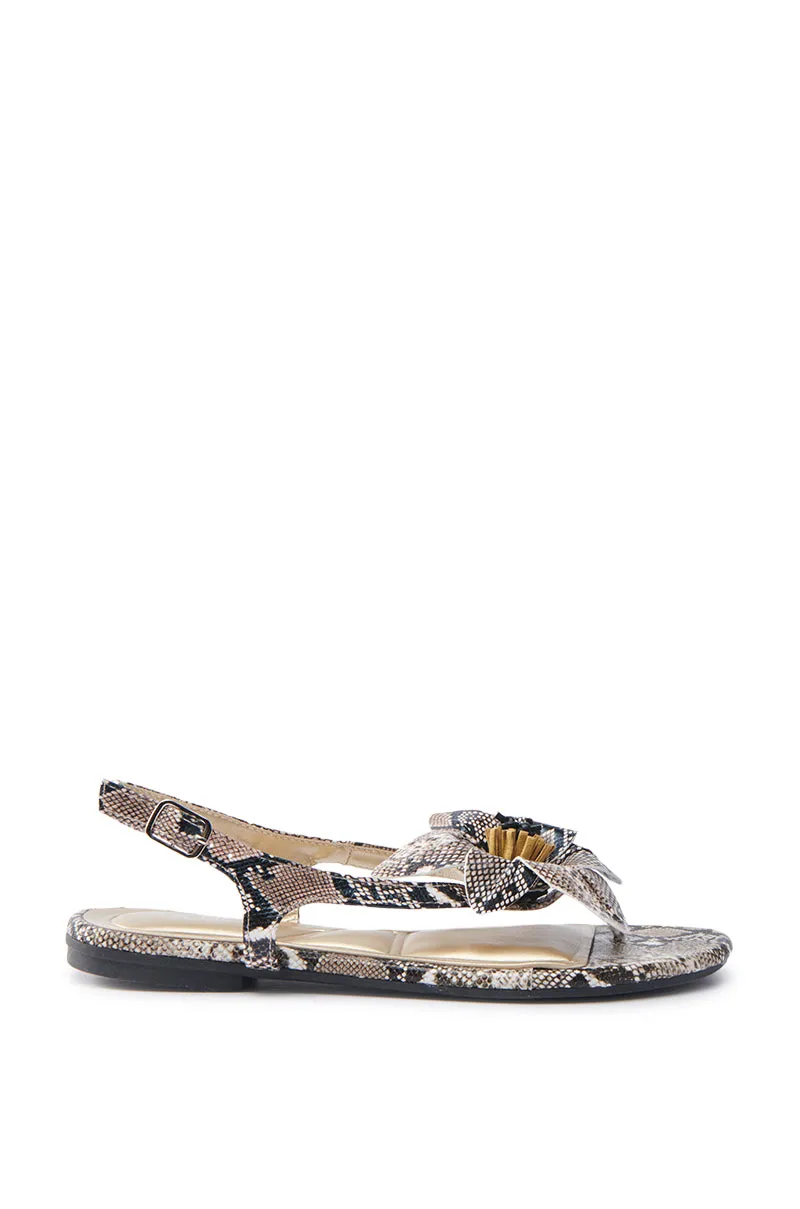 AKIRA BRUNA SNAKE SANDAL sold by AKIRA product image thumbnail 4