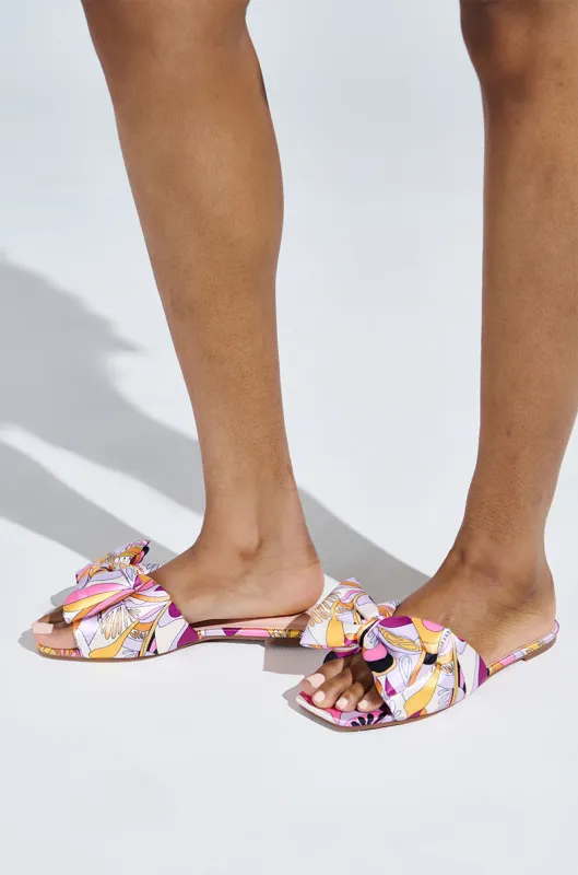 BREEZY SCARF FLAT SANDAL IN FUCHSIA sold by AKIRA