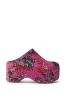 AZALEA WANG VESTA PINK MULTI BROCADE CLOG sold by AKIRA