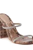 AZALEA WANG EULALIA SNAKE SLIP ON SANDAL WITH RHINESTONE STRAPS sold by AKIRA