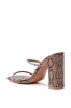 AZALEA WANG EULALIA SNAKE SLIP ON SANDAL WITH RHINESTONE STRAPS sold by AKIRA