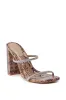 AZALEA WANG EULALIA SNAKE SLIP ON SANDAL WITH RHINESTONE STRAPS sold by AKIRA