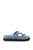 AZALEA WANG LUCINEA DENIM RHINESTONE SANDAL sold by AKIRA