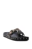 AZALEA WANG DAISY CHAIN STUDDED BLACK SANDAL sold by AKIRA