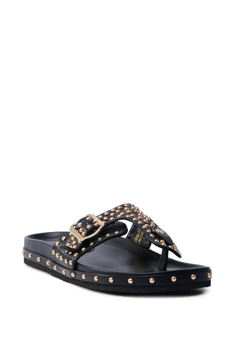AZALEA WANG DAISY CHAIN STUDDED BLACK SANDAL sold by AKIRA product image thumbnail 5
