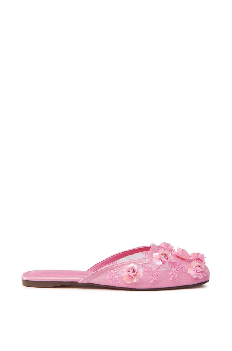 AZALEA WANG CHERINA PINK FLAT WITH EMBELLISHMENT sold by AKIRA product image thumbnail 2