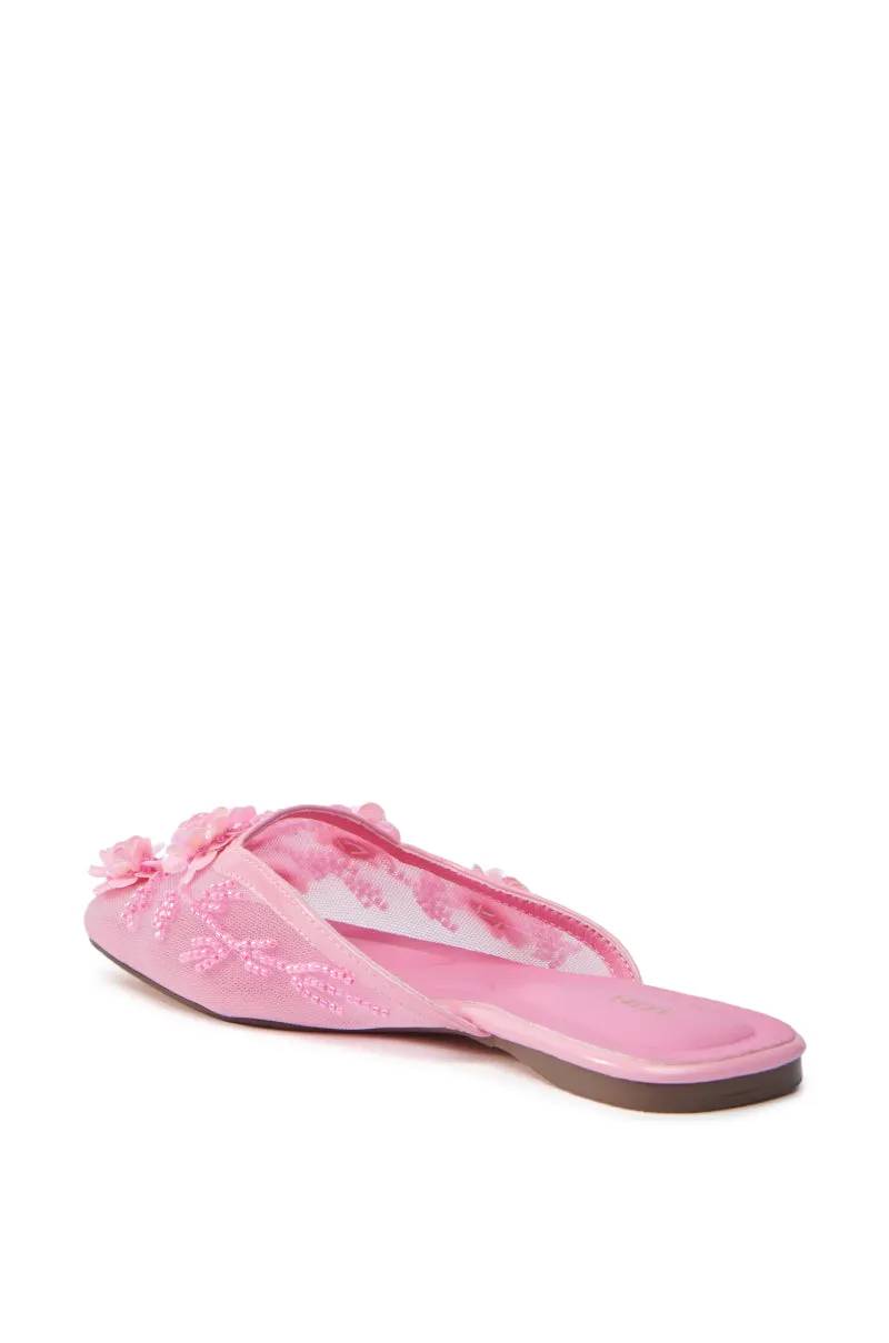 AZALEA WANG CHERINA PINK FLAT WITH EMBELLISHMENT sold by AKIRA product image thumbnail 4