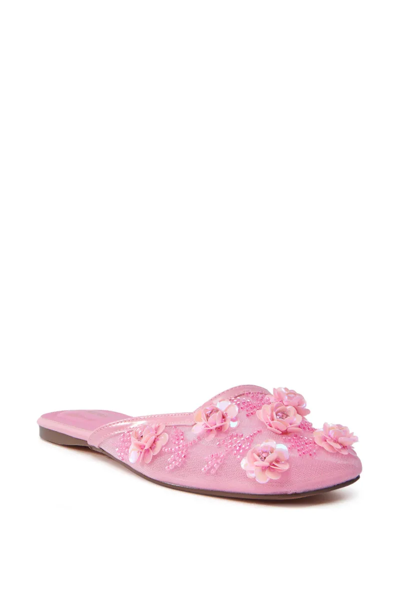 AZALEA WANG CHERINA PINK FLAT WITH EMBELLISHMENT sold by AKIRA product image thumbnail 3
