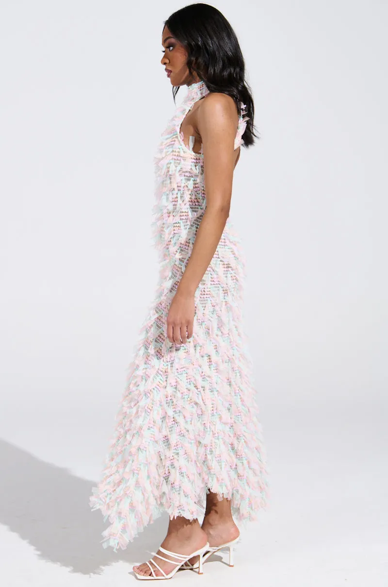 IT FACTOR MESH MAXI DRESS IN PINK sold by AKIRA product image thumbnail 3