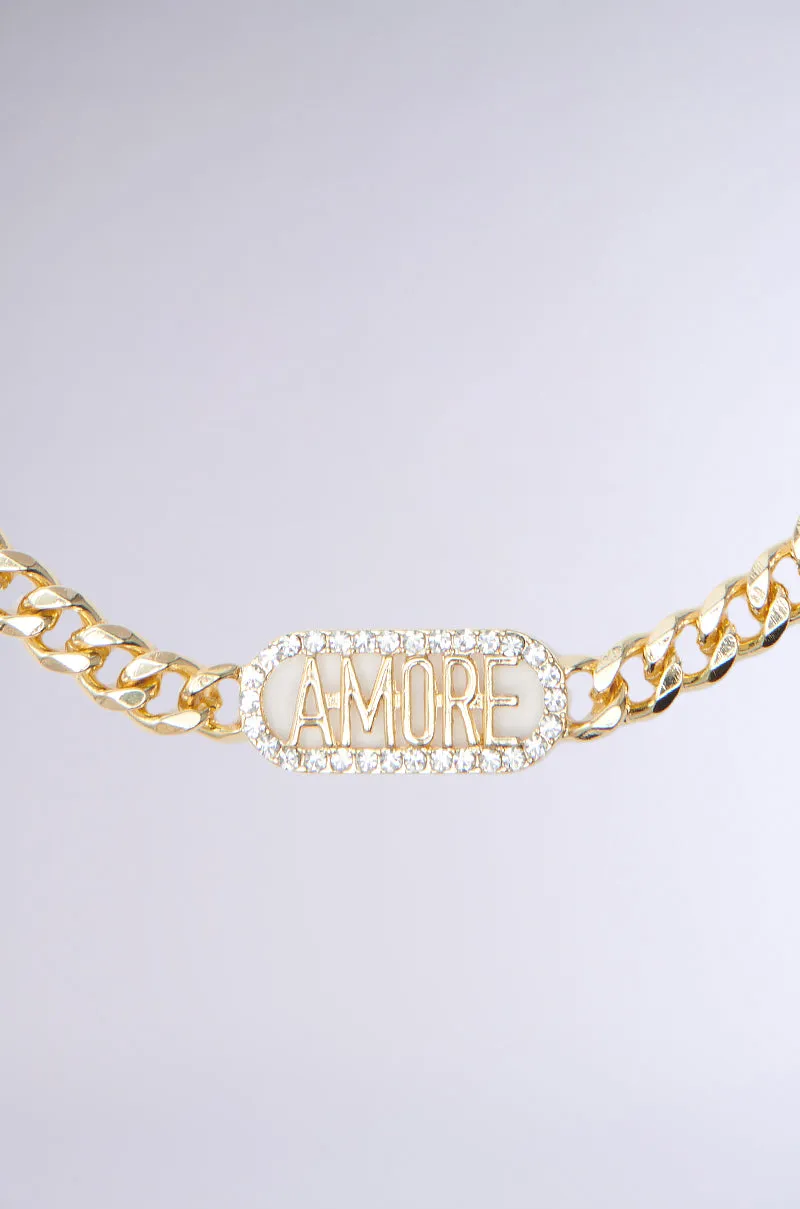 LOVE IS IN THE AIR NECKLACE IN GOLD sold by AKIRA product image thumbnail 3