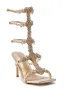 AZALEA WANG JONQUIL GOLD EMBELLISHED GLADIATOR SANDAL sold by AKIRA