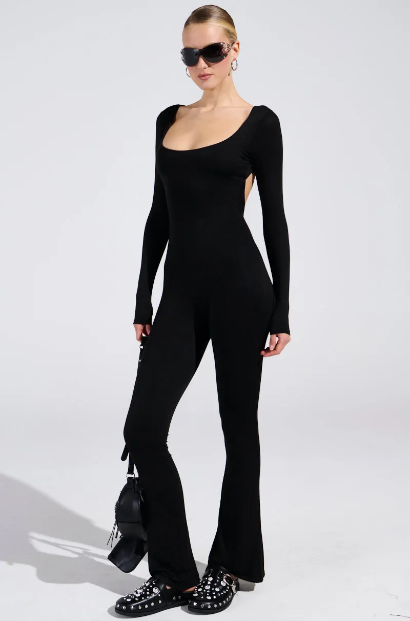 IN YOUR DREAMS JUMPSUIT IN BLACK sold by AKIRA product image thumbnail 4