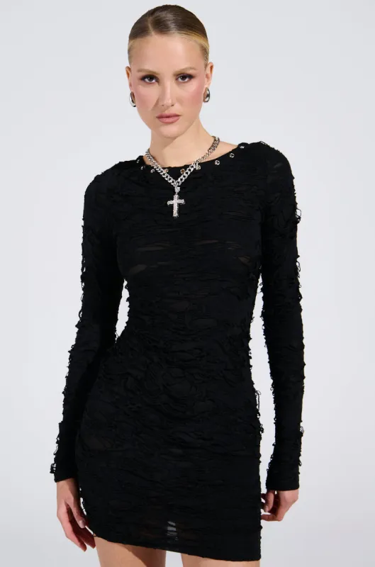 LOTS OF LOVE LACE MINI DRESS sold by AKIRA