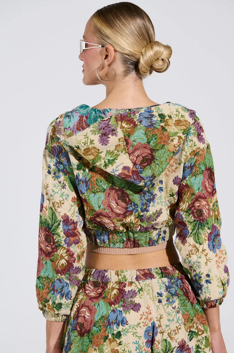 ALL ABOUT ME FLORAL BOMBER JACKET sold by AKIRA product image thumbnail 5