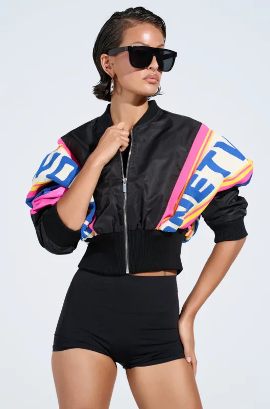 NEW PHOENIX MIXED MEDIA BOMBER sold by AKIRA
