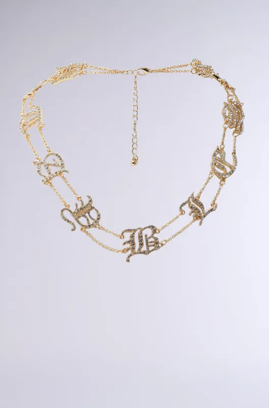 STAY BLESSED NECKLACE sold by AKIRA
