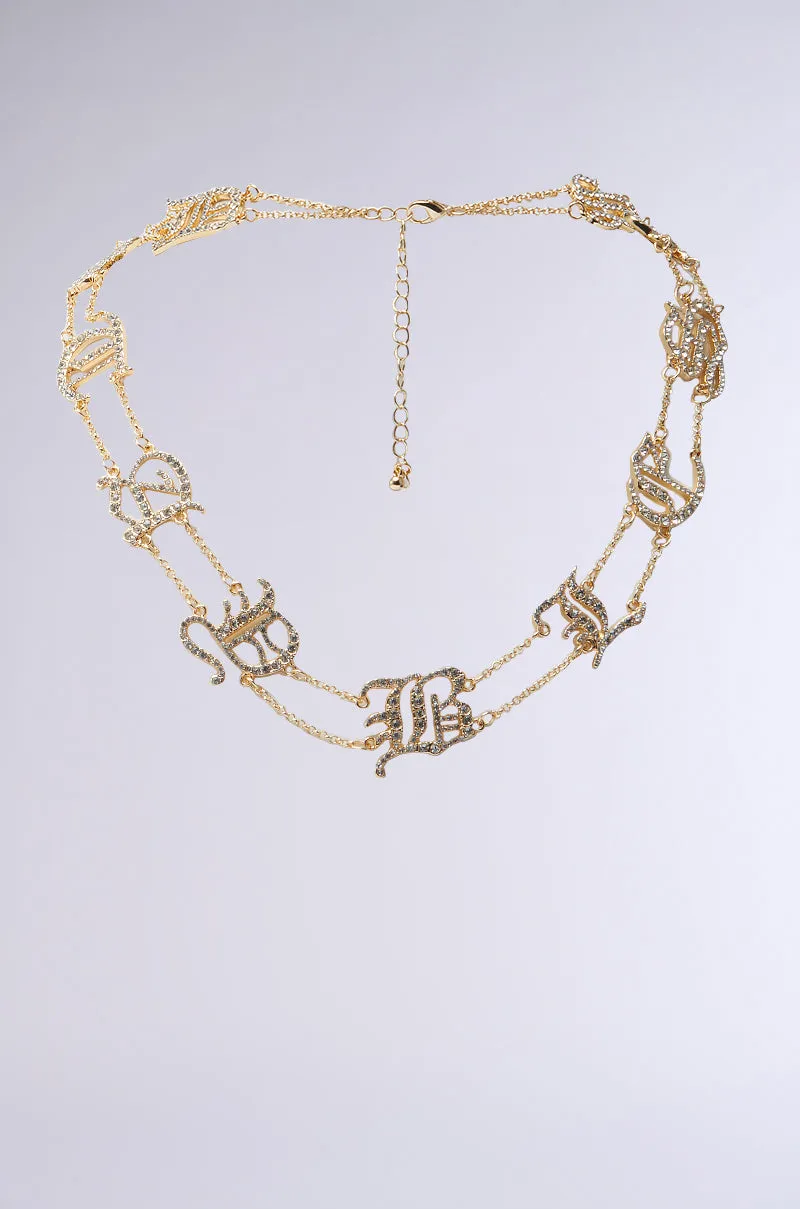 STAY BLESSED NECKLACE sold by AKIRA