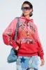 IN THE FAST LANE HOODED SWEATSHIRT sold by AKIRA