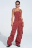 NOT INVITED CARGO JUMPSUIT sold by AKIRA