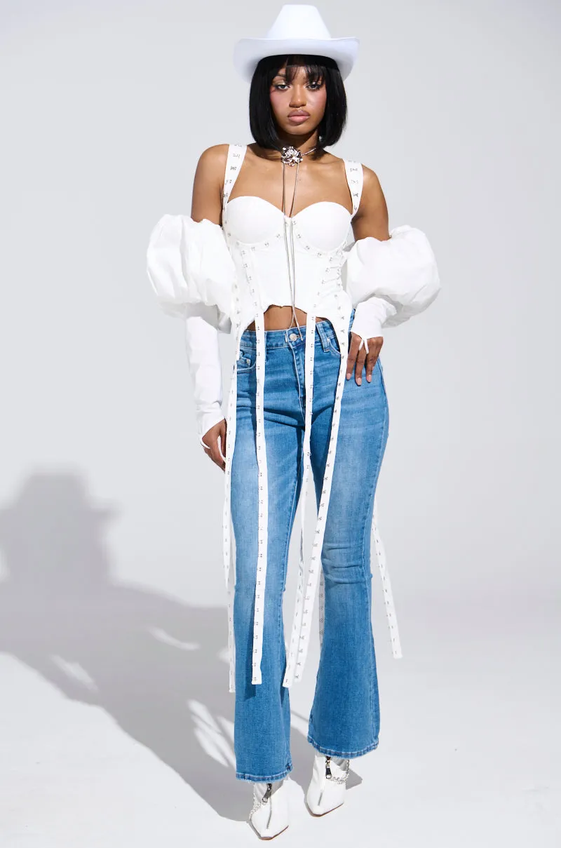 DONT THINK ABOUT IT LACE CORSET sold by AKIRA product image thumbnail 5