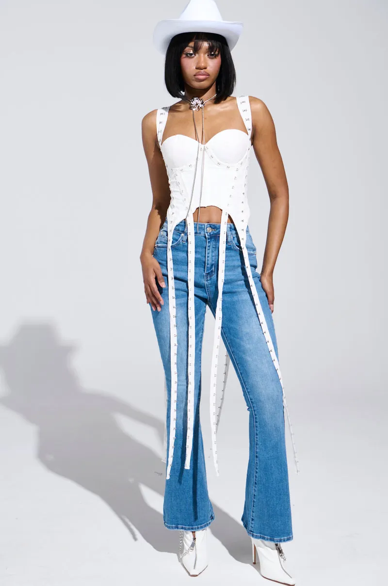 DONT THINK ABOUT IT LACE CORSET sold by AKIRA product image thumbnail 4