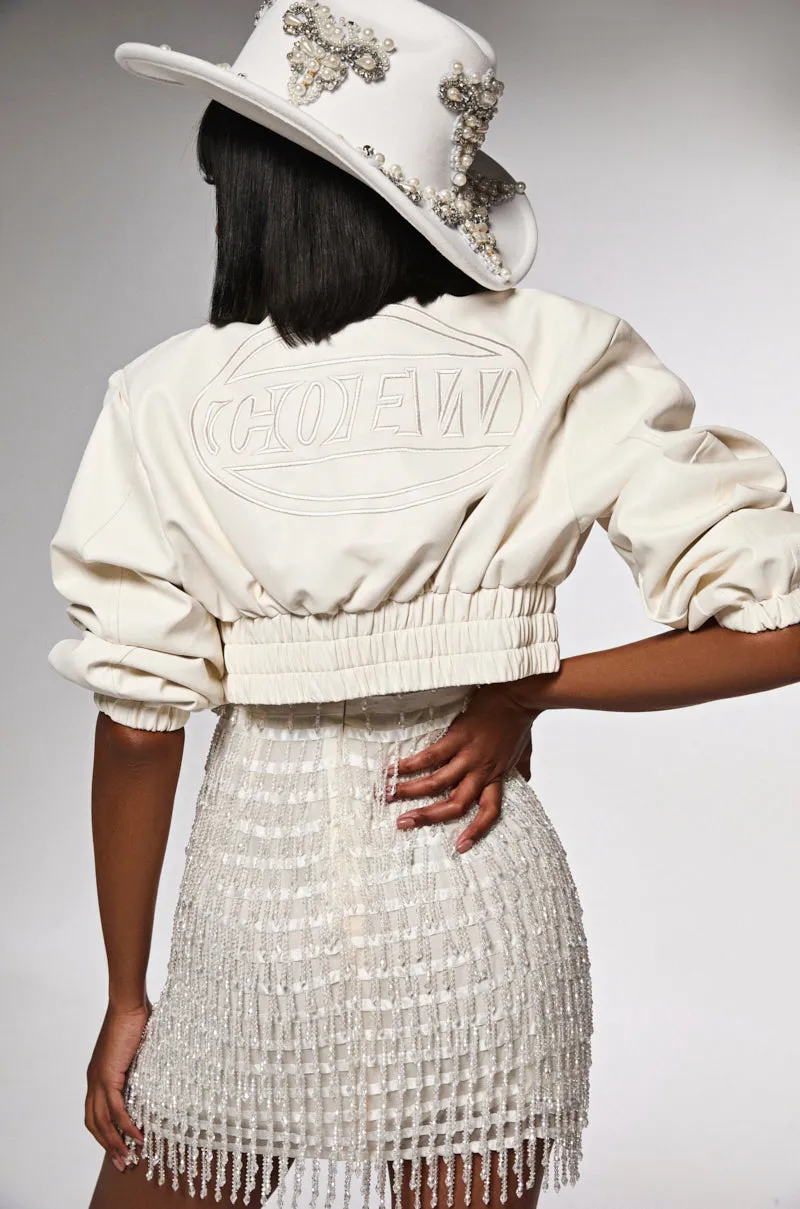 INTO YOU CROPPED MOTO sold by AKIRA