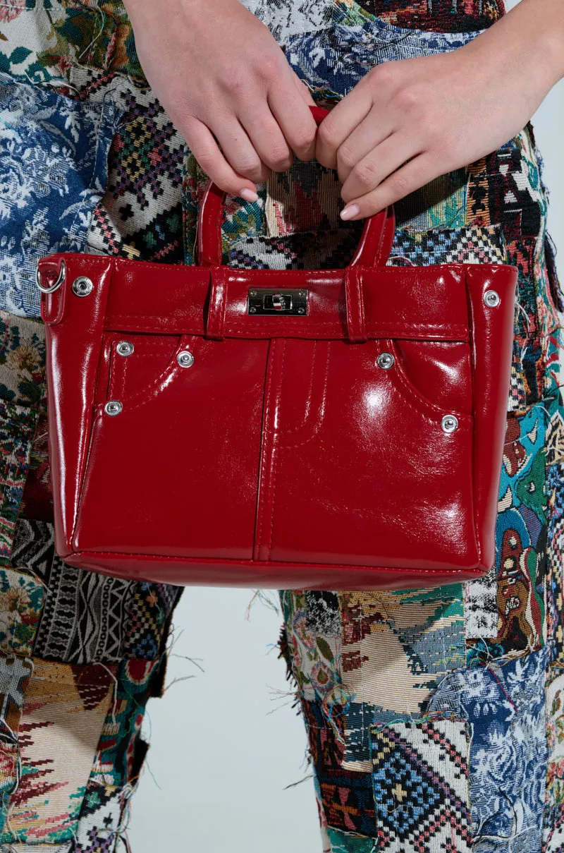 TOP TIER PANTS PU PURSE sold by AKIRA product image thumbnail 2