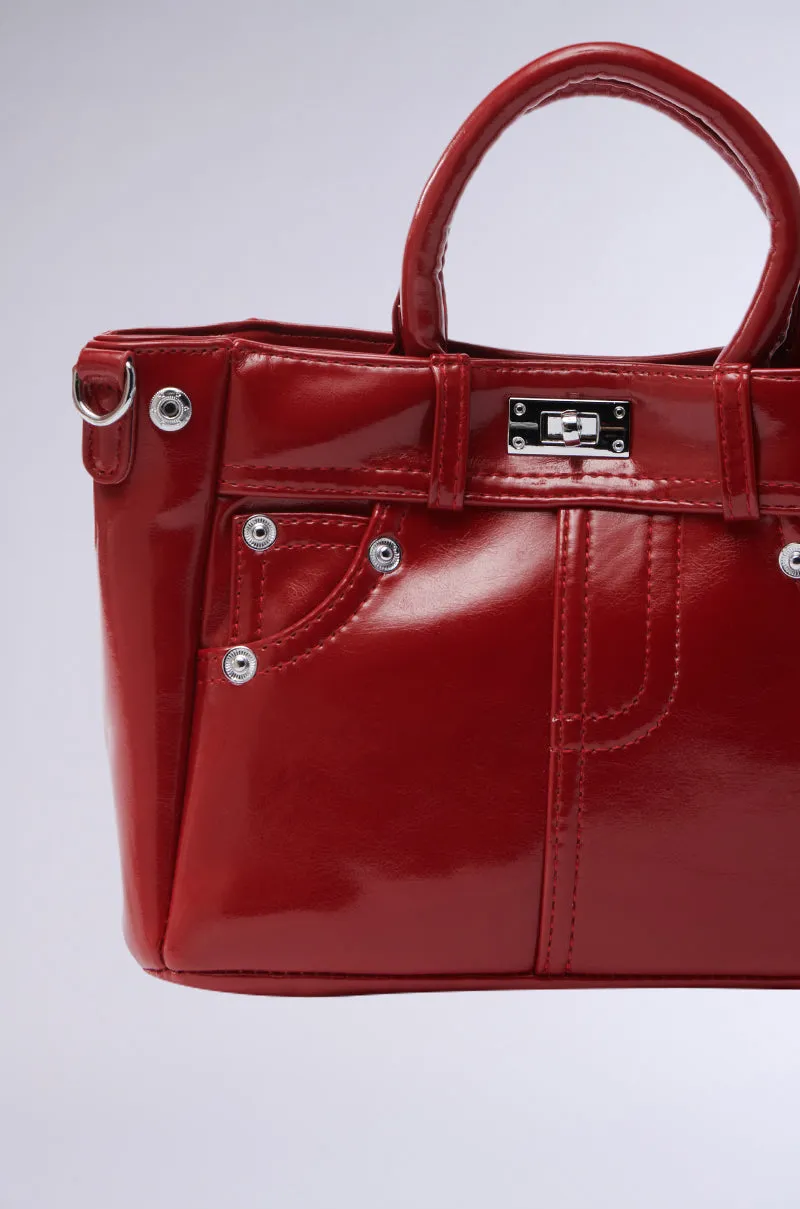 TOP TIER PANTS PU PURSE sold by AKIRA product image thumbnail 4