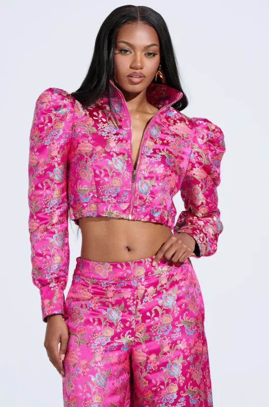 JULES BROCADE BOMBER sold by AKIRA