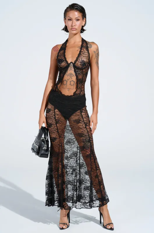 AFTER HOURS LACE MAXI DRESS sold by AKIRA