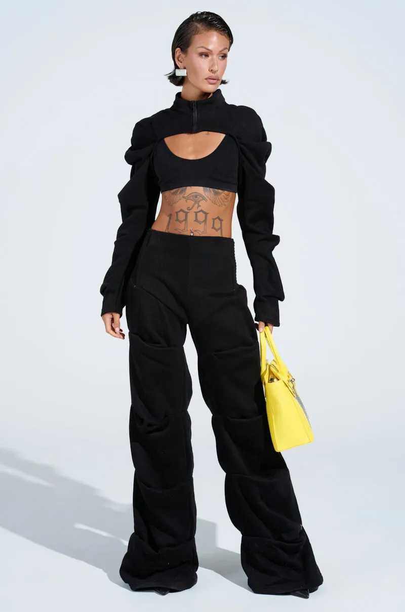 DONT MESS WITH ME STACKED JOGGER sold by AKIRA