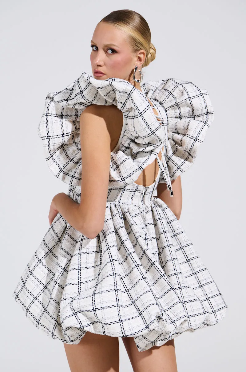 THAT GIRL TWEED MINI DRESS sold by AKIRA product image thumbnail 4