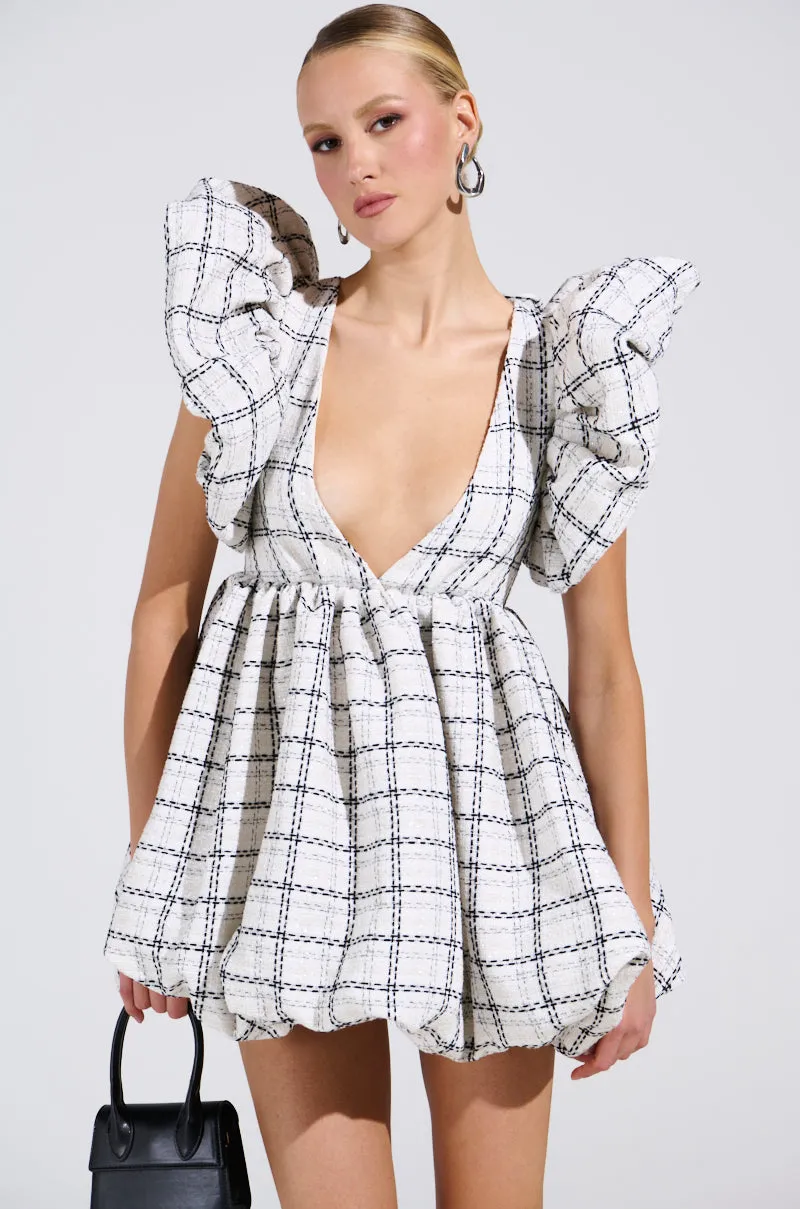 THAT GIRL TWEED MINI DRESS sold by AKIRA product image thumbnail 2