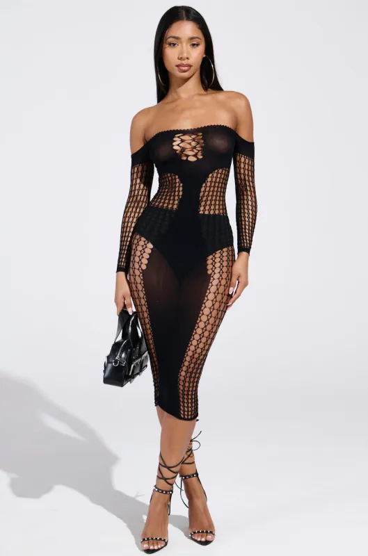 STAY IN YOUR LANE SEAMLESS MIDI DRESS sold by AKIRA