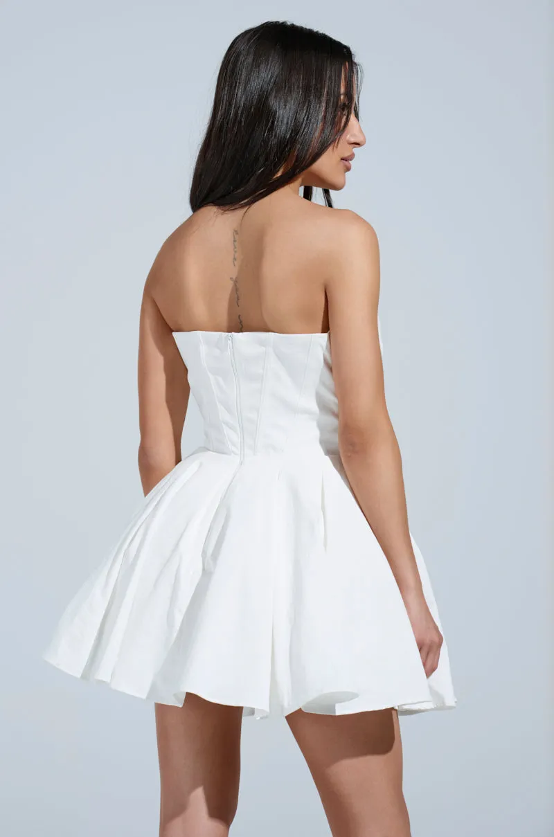 STAY FOREVER WHITE MINI DRESS sold by AKIRA product image thumbnail 4