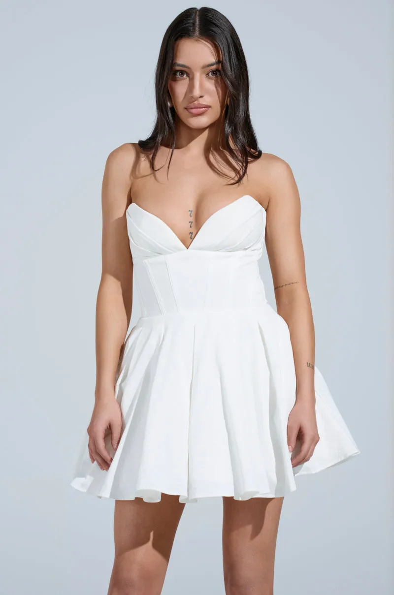 STAY FOREVER WHITE MINI DRESS sold by AKIRA product image thumbnail 2