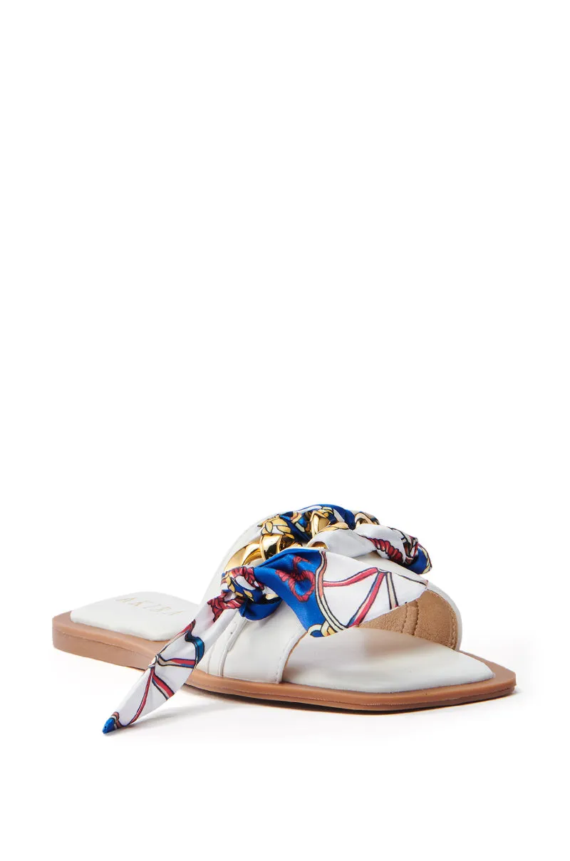 AKIRA LORCAN WHITE SANDAL sold by AKIRA product image thumbnail 4
