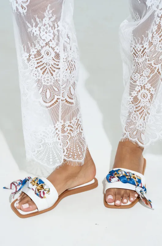 AKIRA LORCAN WHITE SANDAL sold by AKIRA
