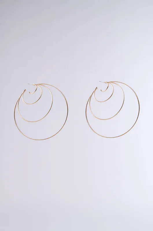 CANT KEEP UP HOOP EARRING sold by AKIRA