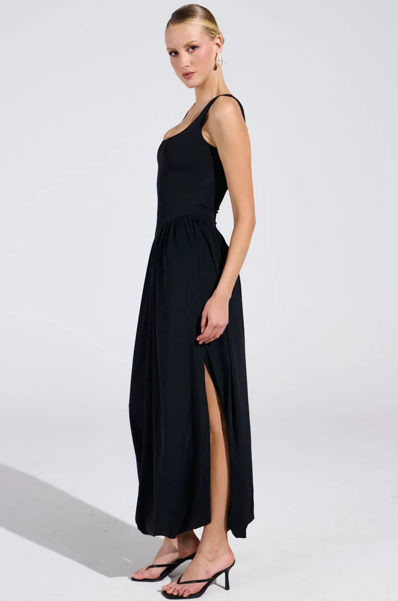FELT CUTE DRAPED MAXI DRESS sold by AKIRA product image thumbnail 3