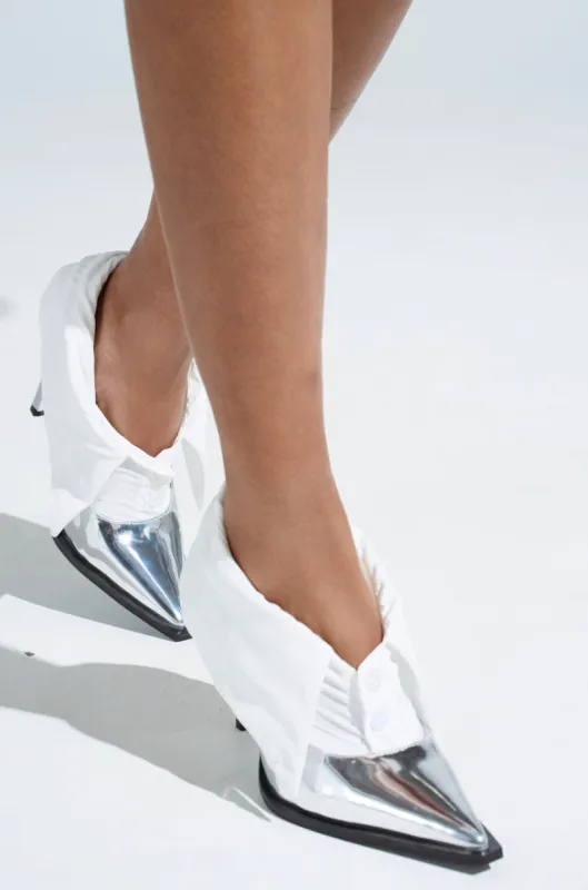 AZALEA WANG TLALLI SILVER PUMP STILETTO sold by AKIRA