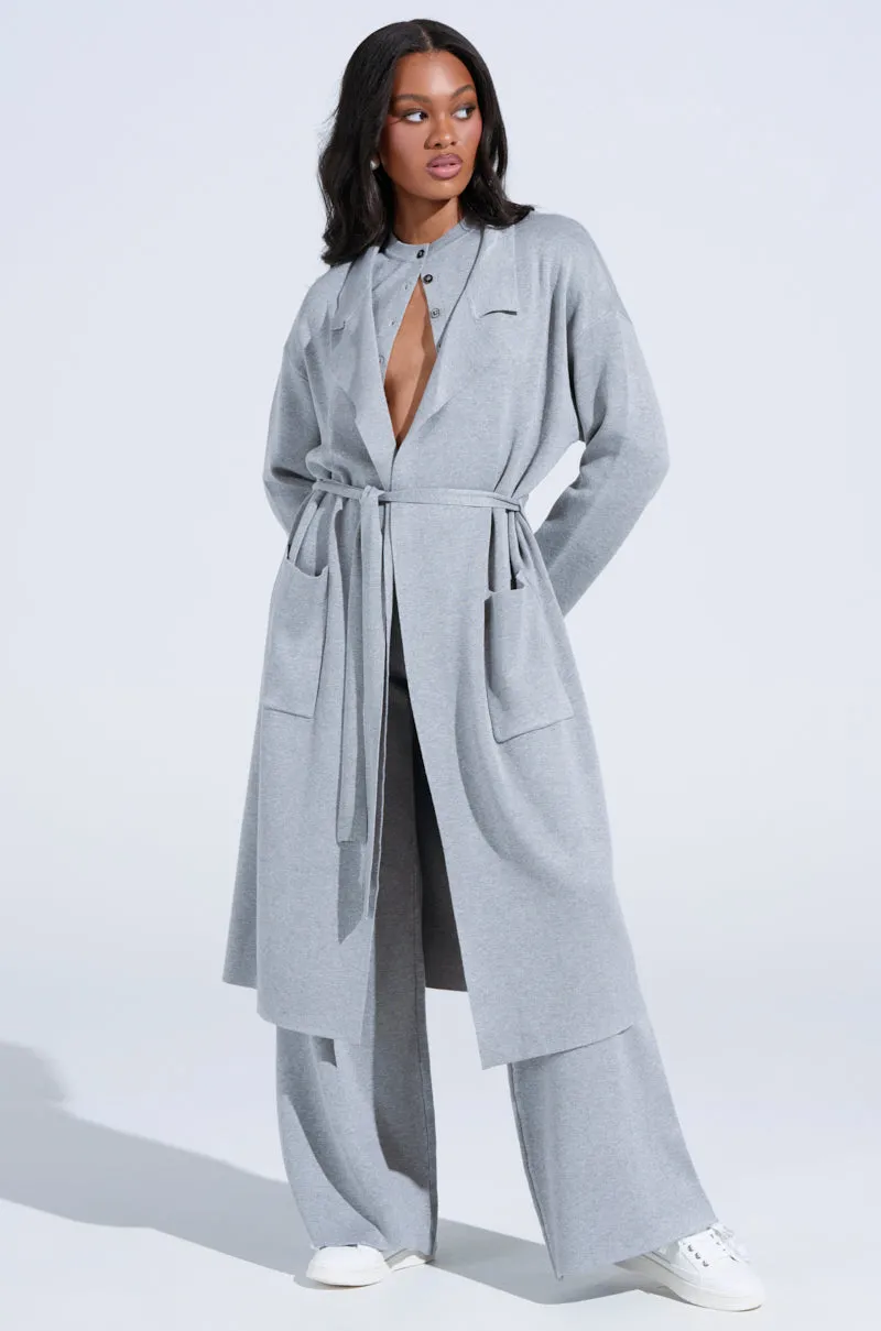 COZY LUXE KNIT TRENCH sold by AKIRA product image thumbnail 3