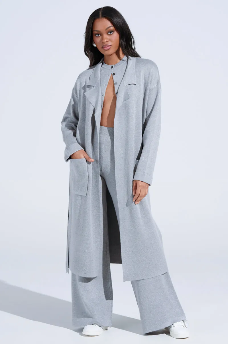 COZY LUXE KNIT TRENCH sold by AKIRA product image thumbnail 4