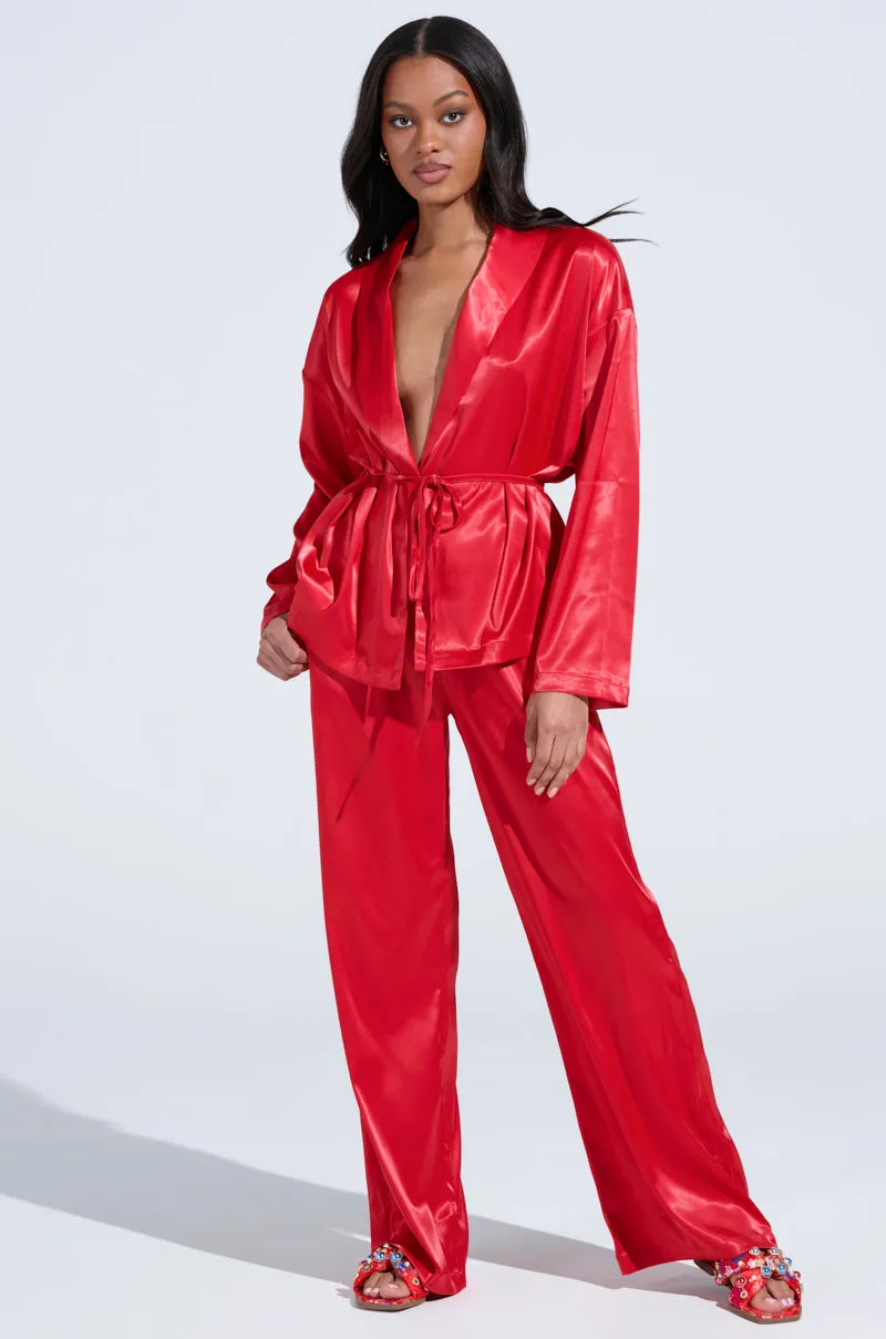 HOLD ONTO ME TIE FRONT BLOUSE sold by AKIRA