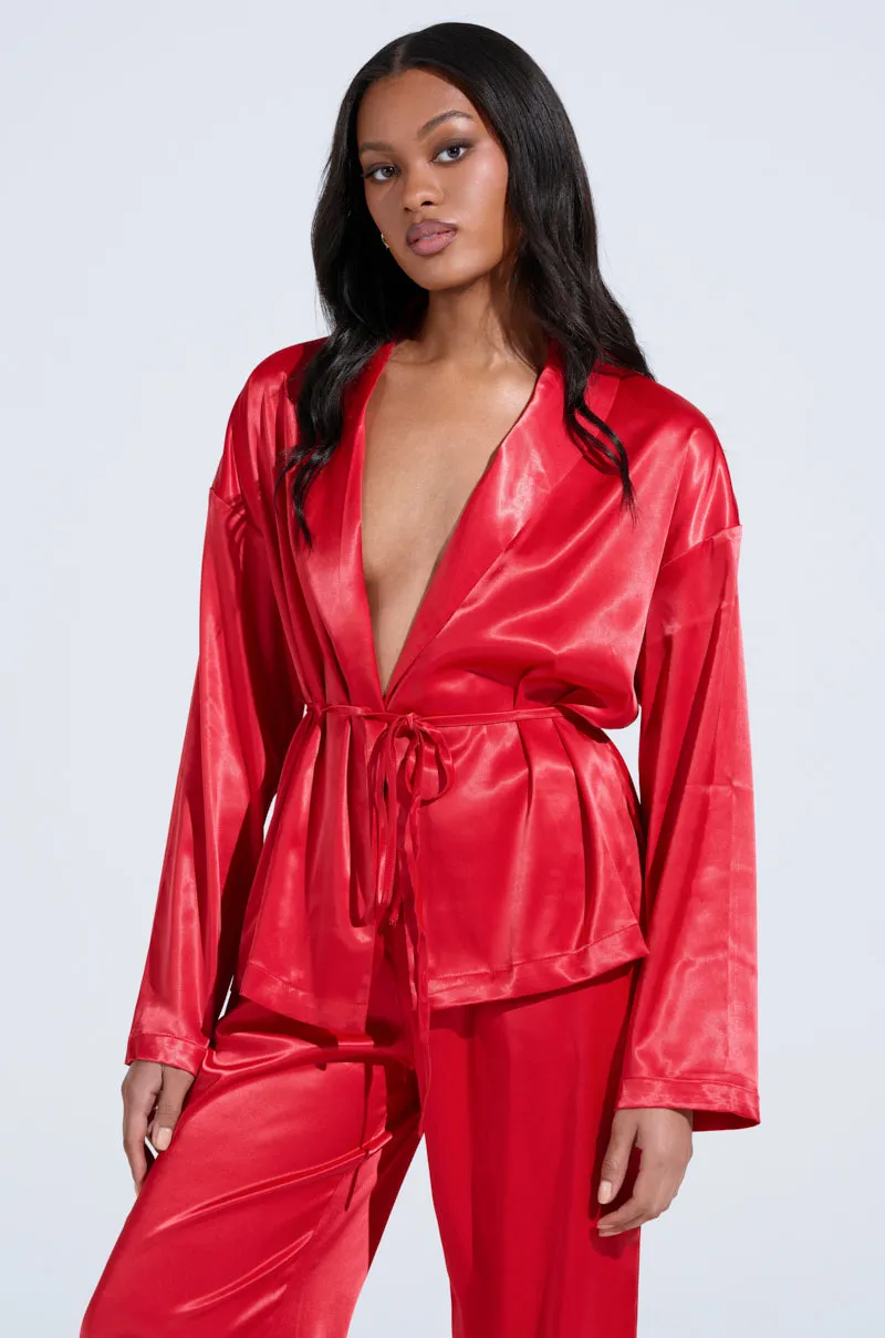 HOLD ONTO ME TIE FRONT BLOUSE sold by AKIRA product image thumbnail 3