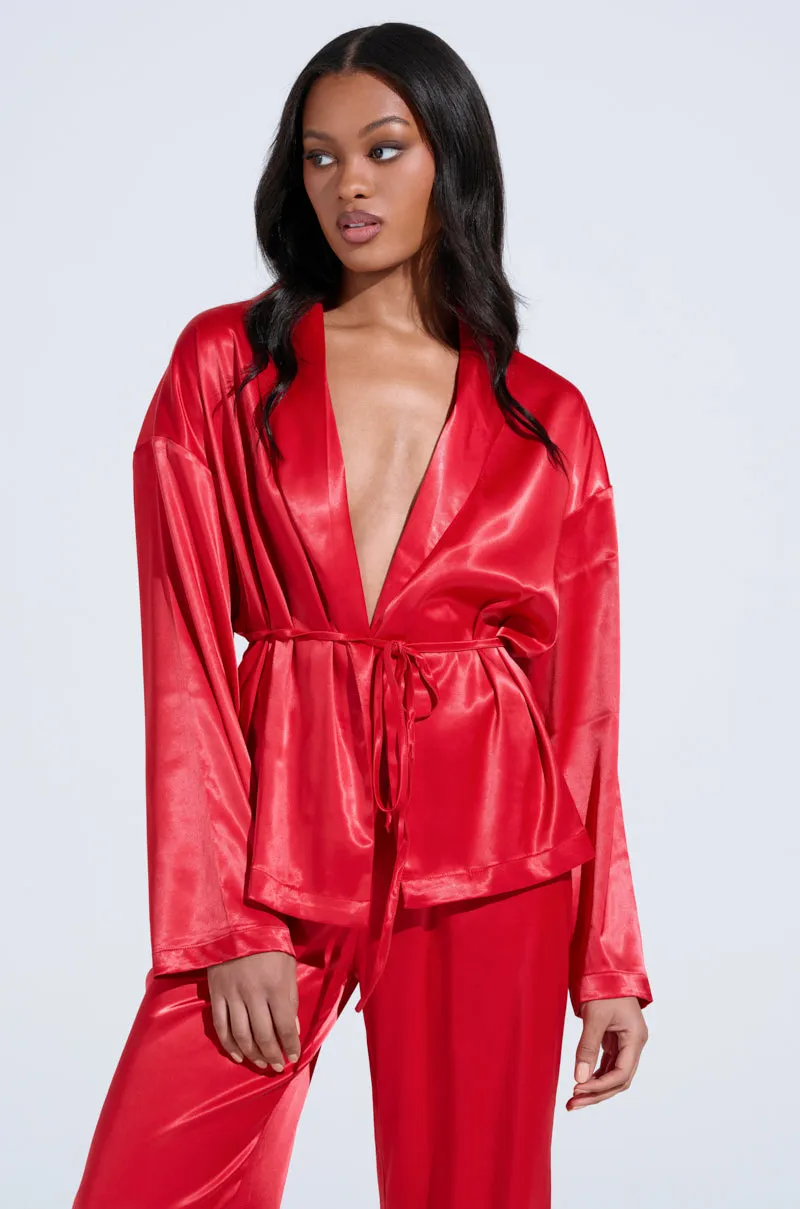 HOLD ONTO ME TIE FRONT BLOUSE sold by AKIRA product image thumbnail 2